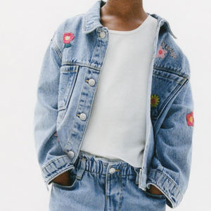 Dernière veste en jean brodée pour filles, tenues tendance pour filles, vêtements décontractés tendance pour l'extérieur, prix abordable, veste 2026 - Product Image 5