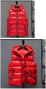 Manteaux d'hiver chauds à bulles d'extérieur étincelants et personnalisés OEM pour hommes, gilets rembourrés pour hommes et femmes - Product Image 6