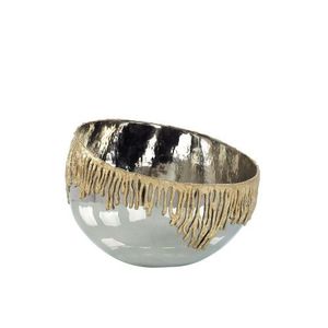 ชามผลไม้อะลูมิเนียมทันสมัย สวยงาม เป็นมิตรกับสิ่งแวดล้อม ขัดเงาสีทอง ของขวัญทางธุรกิจ ชามใส่ผลไม้ - Product Image 3