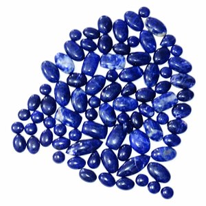 หินโซดาไลต์ธรรมชาติคุณภาพสูง AAA + อัญมณีหลวมฟรีขนาด cabochon สำหรับการรักษาเครื่องประดับอัญมณีขนาดพิเศษ - Product Image 6