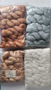 Hilos teñidos de seda de morera 100% natural hechos a medida en colores teñidos personalizados ideales para tiendas de suministros de hilo y fibra - Product Image 2