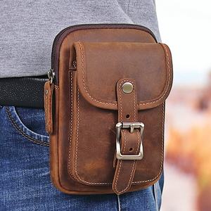 Vintage Crazy Horse Leather Designer Custom <b>Bag</b> Genuine Leather <b>Messenger</b> Shoulder <b>Bag</b> for <b>Men</b> LWB-0051 - Product Image 1