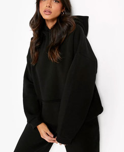 Vente en gros de pull à capuche unisexe 100% coton 500gsm sweat à capuche respirant en coton polaire surdimensionné vierge pour hommes de haute qualité - Product Image 1