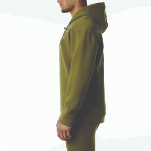 2025สเวตเชิ้ตมีฮู้ดของผู้ชายเสื้อฮู้ดสีทึบระบายอากาศได้ดีออกแบบโลโก้กำหนดสีเองได้ - Product Image 5