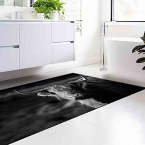 Alfombra Estampada con Diseño de Bisón Americano, Toro Salvaje, Alfombra Delgada Grande Decorativa, Alfombra Delgada No Tejida - Product Image 5