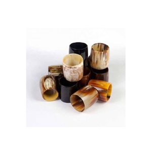 Buffalo Horn Napkin Ring for Table Ware Use Top Quality Handmade Handcrafted Natural Horn Napkin Ring For Wedding Party Use - Product Image 1