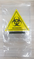 Sac PE à fermeture éclair kangourou Biohazard avec plastique PE de poche Doc étanche à l'humidité pour Kit de test ART dans l'industrie médicale Made Vietnam