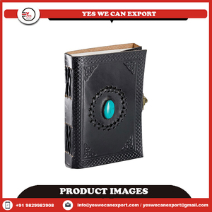 Antique Vintage Leather Journal <b>with</b> Deckle Edge and <b>Lock</b> Closure Wholesale Price for Planning and <b>Diary</b> Use PU Cover - Product Image 2