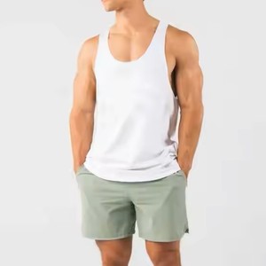 Pantalones cortos deportivos de calidad de lujo para hombre, ropa deportiva de doble capa de secado rápido con decoración de bolsillos y cordón en tarifa barata - Product Image 6