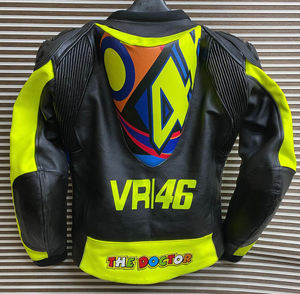 Chaqueta de carreras de motos de la mejor calidad para hombre, recién llegado, armadura de cuero genuino, protecciones desmontables, técnicas impresas de talla grande - Product Image 6