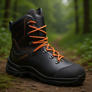 Zapatos de Seguridad Kailash Talla 43, Botas de Seguridad de Cuero Negro/Naranja, S3 HRO CI HI SRC - Product Image 3