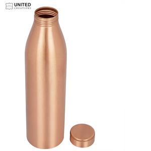 Elegante botella de agua de cobre sólido hecha a mano nueva moda diseño Ayurvédico agua potable directa precio al por mayor aplicable - Product Image 3