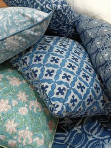 ปลอกหมอนอิงพิมพ์ลายพิสตาชิโอสีฟ้าสำหรับ100% บ้านผ้าคอตตอนผ้าซับไรฝุ่นป้องกันแบคทีเรียป้องกันไรฝุ่น - Product Image 6