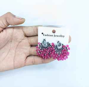 Top Fashion Vintage Goutte D'eau Cloche Boucles D'oreilles Indien Kundan Style Traditionnel Plaqué Or Alliage Femmes Boucles D'oreilles Ensemble - Product Image 3