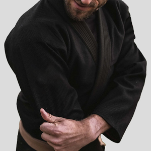 ชุดยูโดผู้ชายผ้าฝ้าย 100% น้ำหนัก 380 กรัม แห้งเร็ว ไร้ตะเข็บ พิมพ์ลายดิจิตอล โลโก้ด้านหน้าและด้านหลัง บริการ OEM - Product Image 4