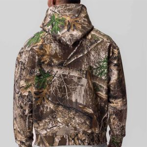 Sudadera con Capucha de Felpa Tech Terry - Diseño EDGE Camo para Hombre, Corte Regular, Elástico en Cuatro Direcciones, Capucha con Botones a Presión, Invierno - Product Image 3