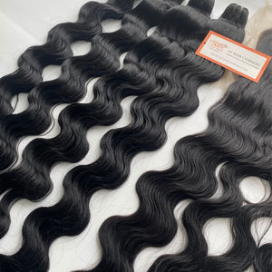 Extensiones de cabello Remy virgen profundo suelto de trama doble superventas, cabello humano vietnamita crudo, proveedor superior, paquetes de proveedor superior - Product Image 2