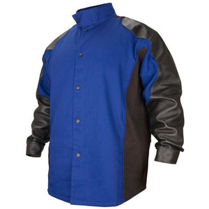 Vestes de travail en cuir de vachette de qualité supérieure Vêtements de travail ignifuges et sûrs pour les travailleurs industriels Vêtements de protection - Product Image 2