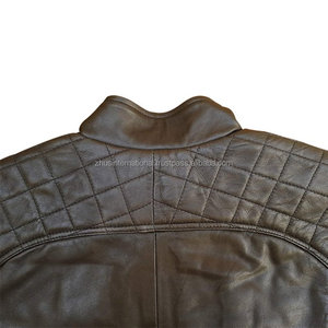 Chaqueta de piel de vaca personalizada de alta calidad para hombre Chaqueta de moto de alta calidad Trabajador profesional al por mayor más popular - Product Image 5