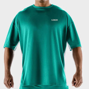 Camiseta personalizada 100% algodón lavada con ácido para hombre, Camiseta holgada con hombros caídos y diseño impreso, Disponible en tallas - Product Image 2