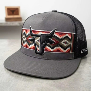 Wholesale High Quality Custom Logo 5-Panel <b>Flat</b> Bill Adjustable 2D/3D Embroidery Snapback Trucker Caps Streetwear <b>Hat</b> OEM ODM - Product Image 1