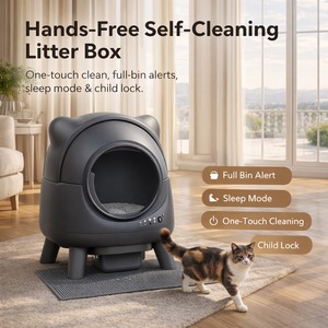 Caja de Arena Inteligente para Gatos con Autolimpieza, Control de Olores, Control por Aplicación, Construcción de Plástico Polipropileno, Capacidad de 50L - Product Image 2