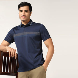 Camiseta de Golf de Alta Calidad para Hombre, Personalizada, Antiarrugas, con Bolsillo, Diseño Único, Manga Corta, Color Sólido, Lisa, de Algodón para Verano - Product Image 6