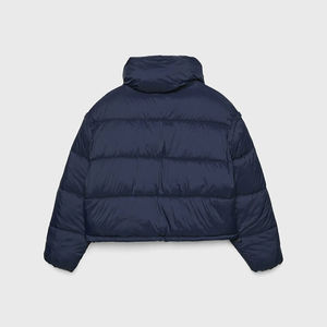 Chaqueta de Invierno Acolchada para Mujer, Estilo Bomber, con Estampado Crudo, Manga Larga, Cierre de Cremallera, Poliéster/Nailon, Cuello Redondo - Product Image 5