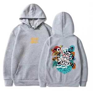 Sweat à capuche brodé et surdimensionné super doux pour hommes, 100% coton, à la mode, pour hommes, femmes et couples - Product Image 3