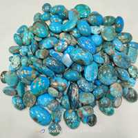 KHUSHI GEMS STONE Turquoise bleu d'Arizona, pierres semi-précieuses authentiques, cristaux naturels tendance, provenant de sources éthiques, cirés/huileés