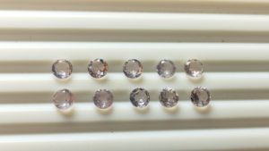 Lot de 3mm de quartz rose naturel à facettes pierres semi-précieuses en vrac couleur rose cristal opale tourmaline pour bijoux - Product Image 6