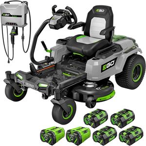 Egos Power+ 56V Electrics Riding Lawn Mowers 42 Deck Cordless Tractors Includes 6 56V 6.0Ah Batteries and Charger - TR4204 - Product Image 1