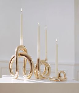 Accesorios de iluminación decorativa para el hogar, candelabro moderno de latón y aluminio, candelabro de metal para fiestas de boda, candelabro - Product Image 2