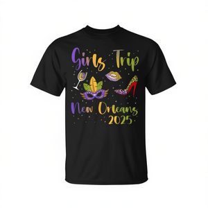 T-shirt assorti pour l'été des demoiselles d'honneur de la Nouvelle-Orléans 2025 – Personnalisable pour les voyages entre filles – Vêtements promotionnels - Product Image 2