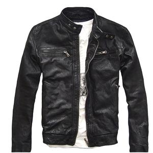 Chaqueta de Cuero Genuino para Hombre, Corte Entallado, Piel de Vaca, Chaqueta de Otoño, Chaqueta de Cuero Real, Ropa para Hombre - Product Image 1