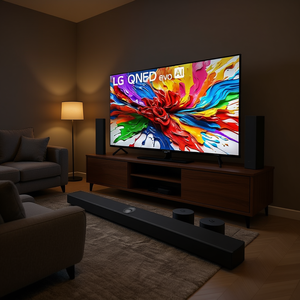 Téléviseur intelligent 4K de 75 pouces avec barre de son multi-canaux, son surround 3D, caisson de basses sans fil - Ensemble home cinéma - Product Image 3