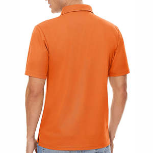 Camisas Polo de Golf Personalizadas al por Mayor, Bordadas, para Hombre, de Verano, de Algodón Puro, Resistentes a las Arrugas, que Absorben el Sudor, para Negocios - Product Image 4