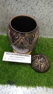 โกศอลูมิเนียมและทองเหลืองสำหรับเถ้ามนุษย์อุปกรณ์งานศพเถ้าโลหะโกศในราคาขายส่งทำในประเทศอินเดีย - Product Image 2