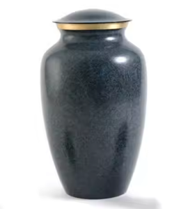 Urne funéraire en métal pour cendres humaines adultes, grande urne funéraire artisanale, disponible en laiton et en aluminium - Product Image 2