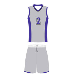 Vente en gros, nouveau design élégant, ensembles d'uniformes de volley-ball 2023 entièrement sublimés, manches courtes en polyester, logo personnalisé Fo - Product Image 5