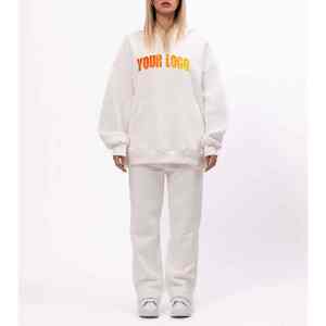 Conjunto Deportivo de 2 Piezas para Mujer, Invierno 2025, Elegante, Sólido, de Poliéster/Algodón, Ajuste Holgado, Antibolitas, Transpirable, Venta al Por Mayor - Product Image 3