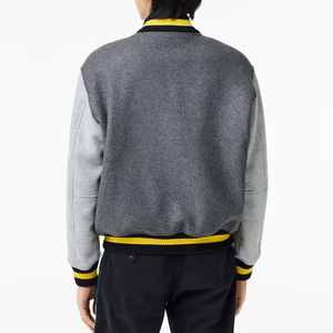 เสื้อแจ็คเก็ตฤดูหนาวแบบ Varsity ลายตัวอักษรบนผ้าแคนวาส ระบายอากาศได้ดี ออกแบบได้ตามต้องการ แขนเสื้อแบบปกติ สำหรับผู้ชาย ขายส่ง สินค้ามาใหม่ - Product Image 3