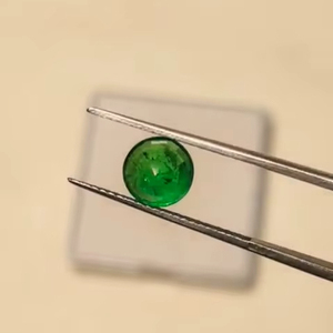 Esmeralda Natural de 7 mm, Corte Redondo, Calidad Premium con Brillo AAA y Bonito Color Verde, Pulido Perfecto para Cualquier Joyería - Product Image 6