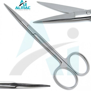 ALMAC Precio barato Iris Tijeras Recto 3,75 "Quirúrgico Dental Veterinario Primeros auxilios Acero inoxidable Ariston Premium Instrumentos - Product Image 1