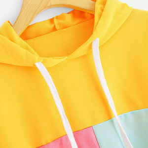 Vente en gros de sweat à capuche pour femmes en coton et polyester avec impression de logo personnalisé sweat à capuche pour femmes crop top sweats à capuche pour femmes - Product Image 5