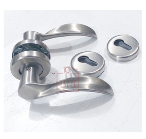 มือจับก้านกุหลาบพร้อมมือจับประตูรูกุญแจความเป็นส่วนตัวภายในมือจับประตูสำหรับห้องน้ำห้องนอนบ้านและสำนักงาน (125X55มม.) - Product Image 2