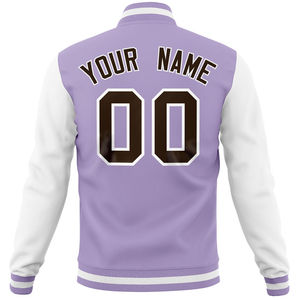 Chaqueta Universitaria de Alta Calidad para Hombre, Fabricada por OEM, Chaqueta Universitaria Personalizada con Bordado de Letras de Béisbol, Estilo Urbano - Product Image 4