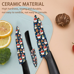 มีดเชฟเซรามิกขายส่ง ลายดอกไม้ ด้ามพลาสติก คุณภาพพรีเมียม ใช้ได้ทั้งมือซ้ายและขวา ล้างในเครื่องล้างจานได้ ทนทานสำหรับใช้ในครัว - Product Image 5