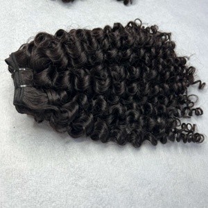 Pelo vietnamita de la mejor calidad, envío rápido, pelo virgen crudo, cutícula alineada, pelo virgen natural birmano, pelo humano rizado de visón - Product Image 6