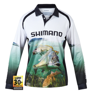 Sublimado personalizado pesca Jersey hombres al aire libre protección UV secado rápido rendimiento desgaste - Product Image 3